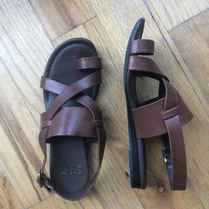 ✨PRICE DROP✨ Franco Sarto Brown Leather Sandals